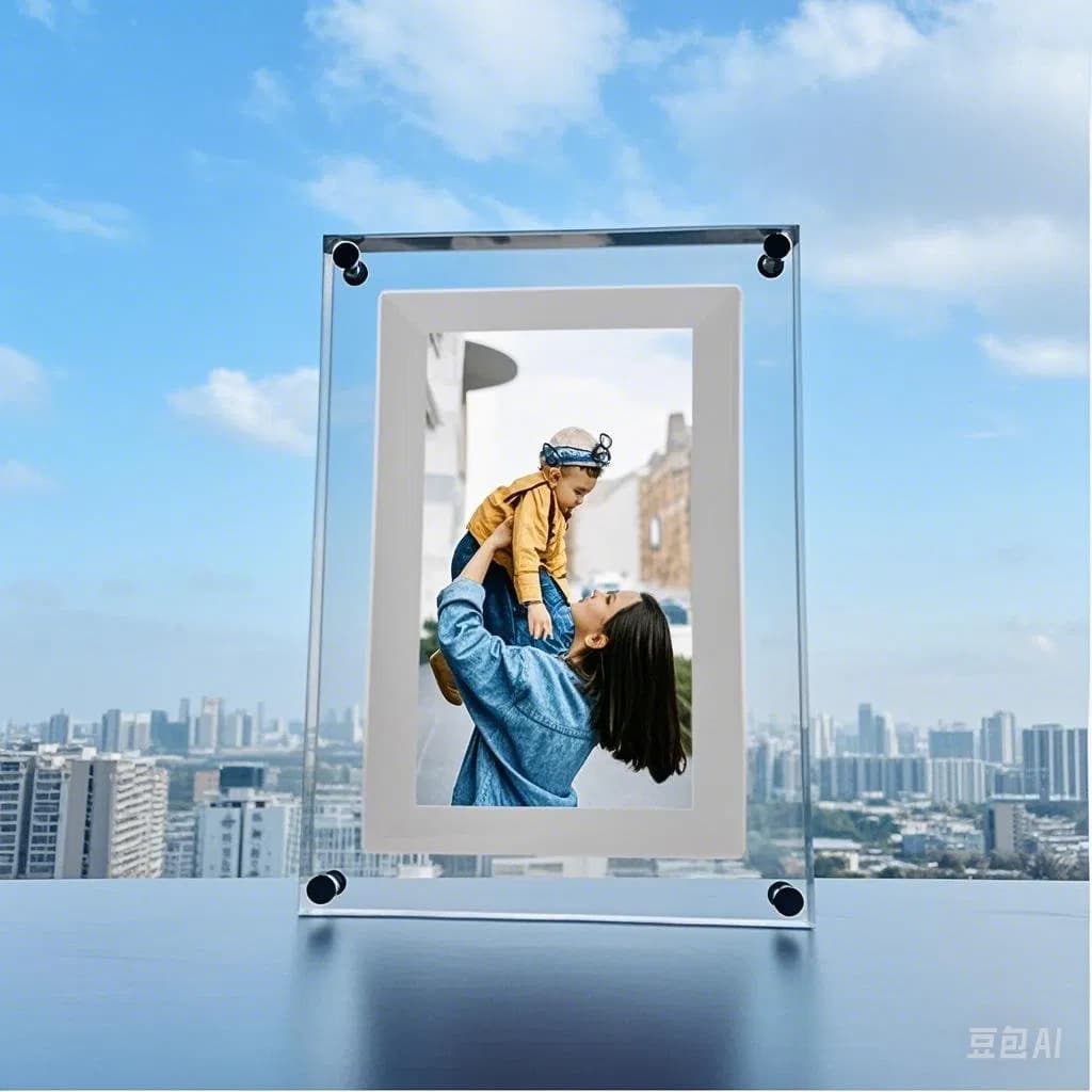 HD IPS Electronic Photo Frame Video Player Digital Photo Frame with Music, Video Function Digital Wall Frame