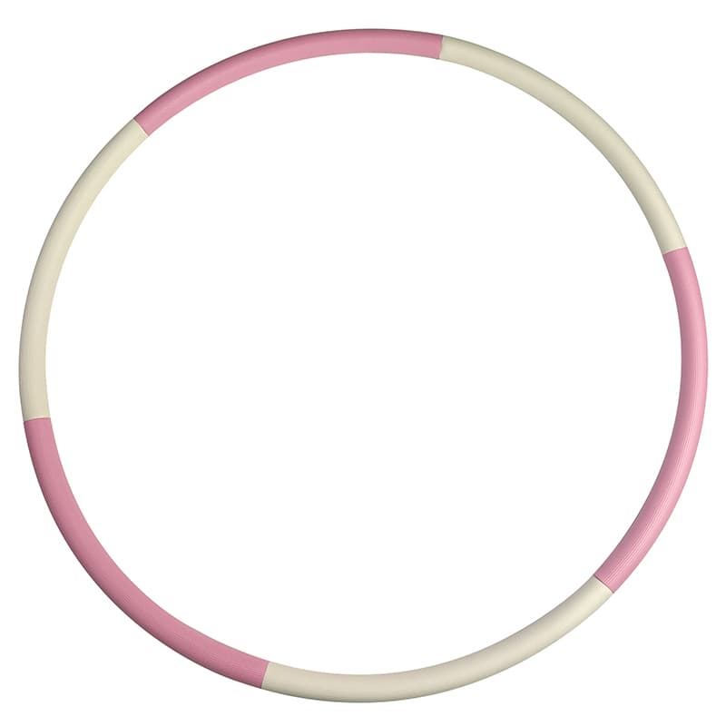 Wholesale Strip Design Fitness Stainless Steel Hula Hooping Ring 6 Sections 90cm for Men Women