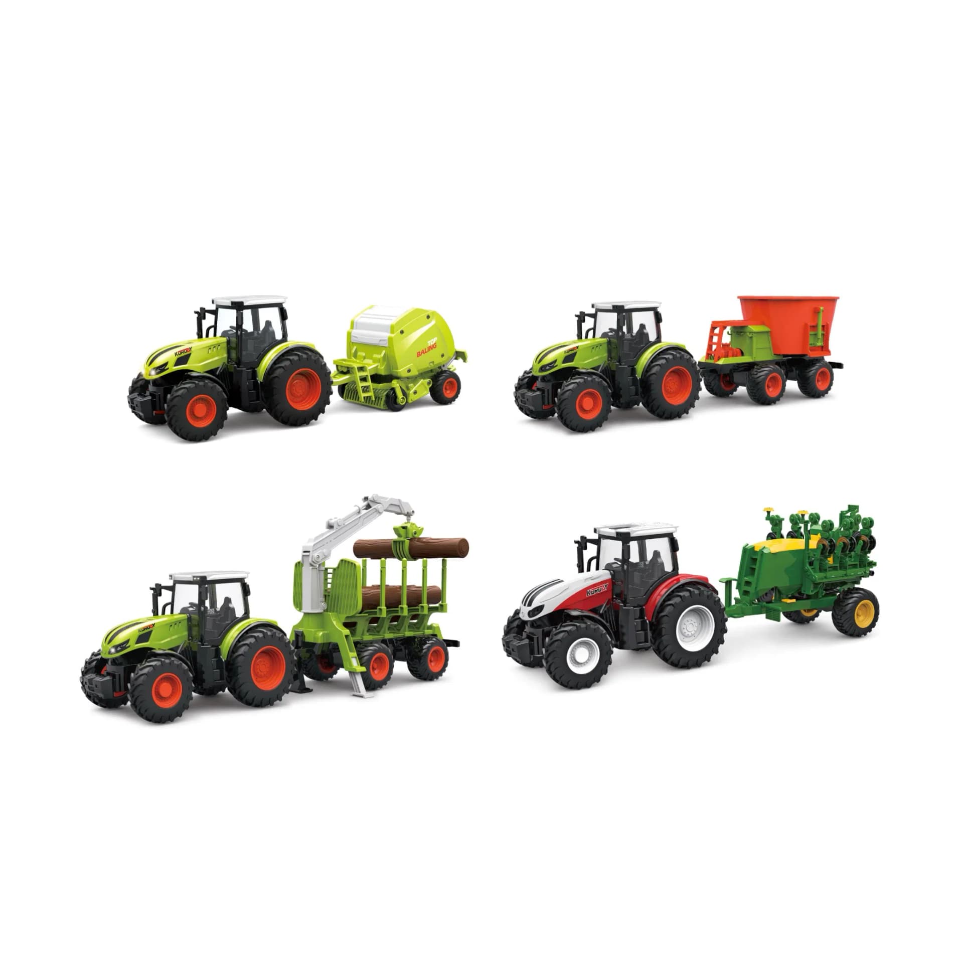 Sale, Fashion Quality Remote Control Tractor Trucks Vehicle RC Farm Car Tractors Trailer Truck with Music Light Remote Control Farmer Car Toys