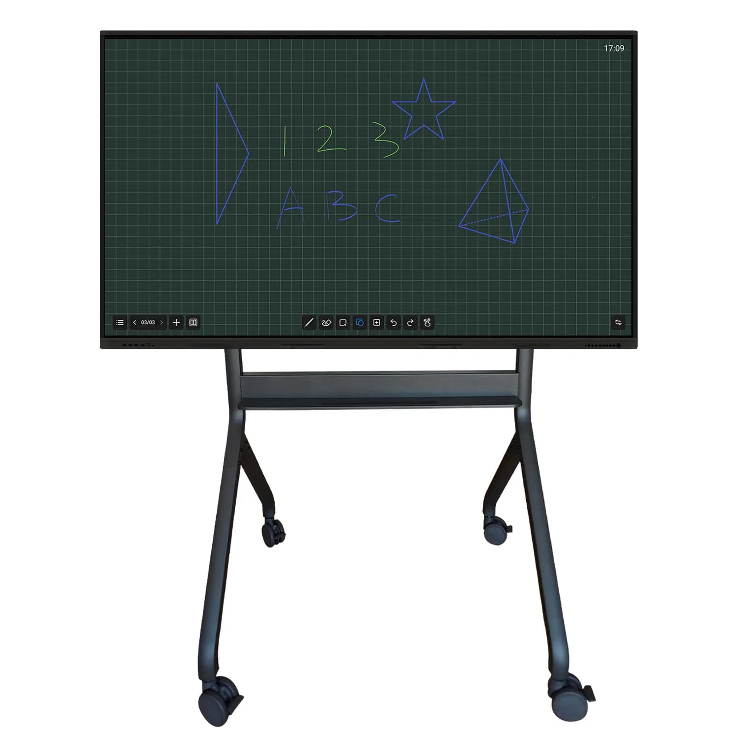 OEM Miboard Ifp75 V14. V4 Transcreen Mirror, Airgo DMS, 50 Touch Points Smart Board on Sales 4K 3840X2160 Ai Camera Bluetooth5.2 TF Card Wall Mounted