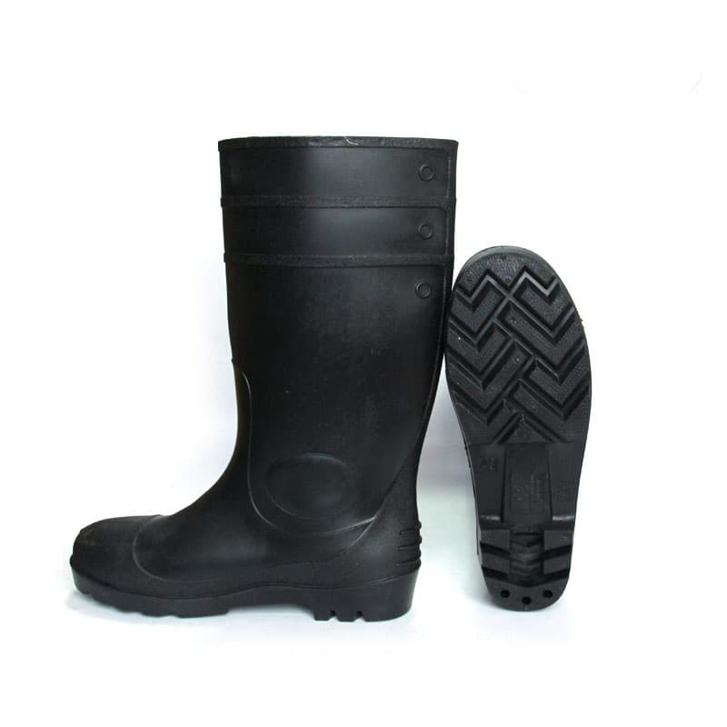 Security Working Mining Knee Boots with Steel Toe PVC Safety Rain Boots