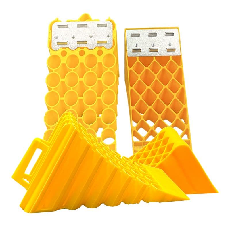 Factory Parking Block Reversing Positioner Rubber Tire Stop Wheel Stopper Parking Locator Parking Hump Plastic Wheel Chocks