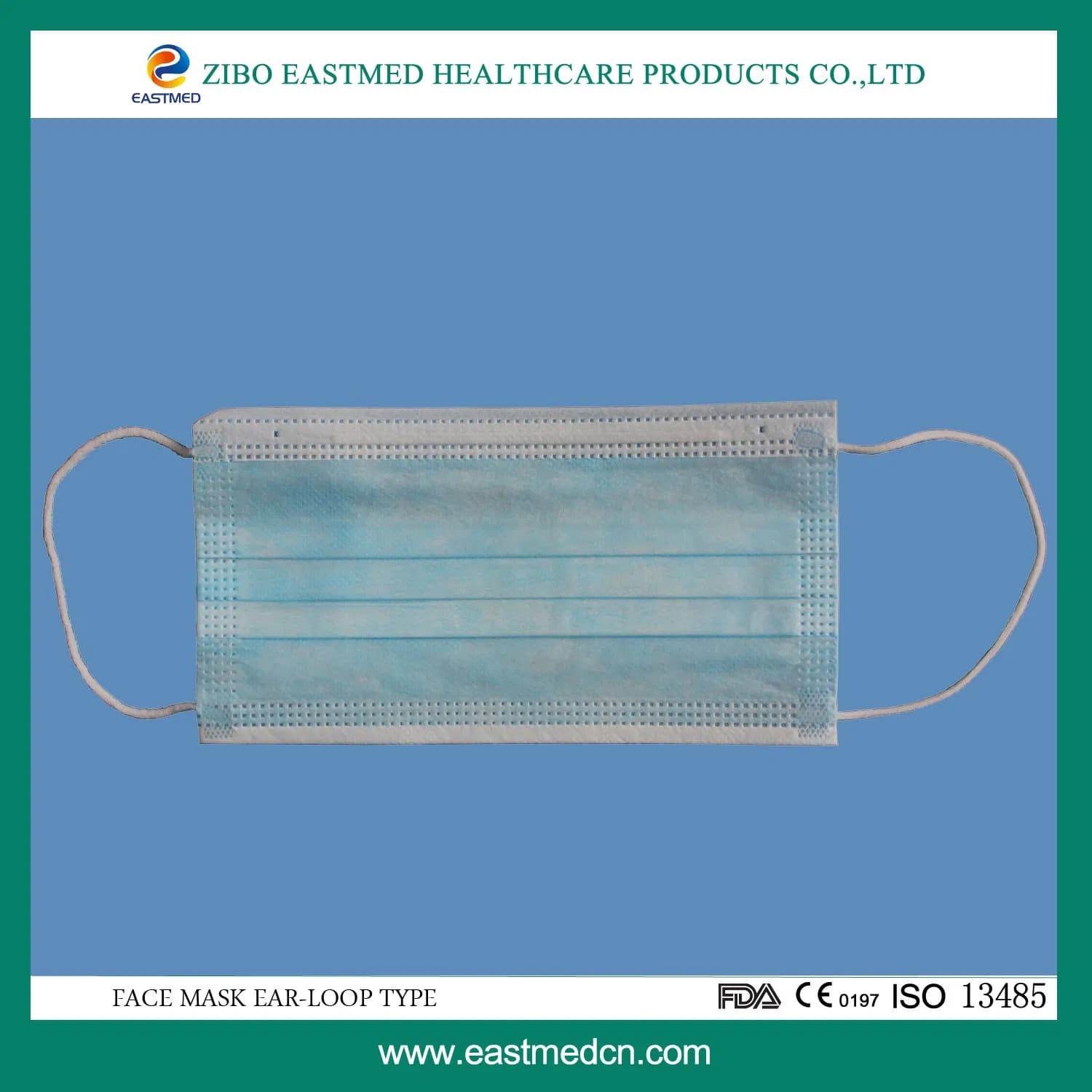 Breathable Disposable 3ply Surgical Face Mask Nonwoven Fabric Adult