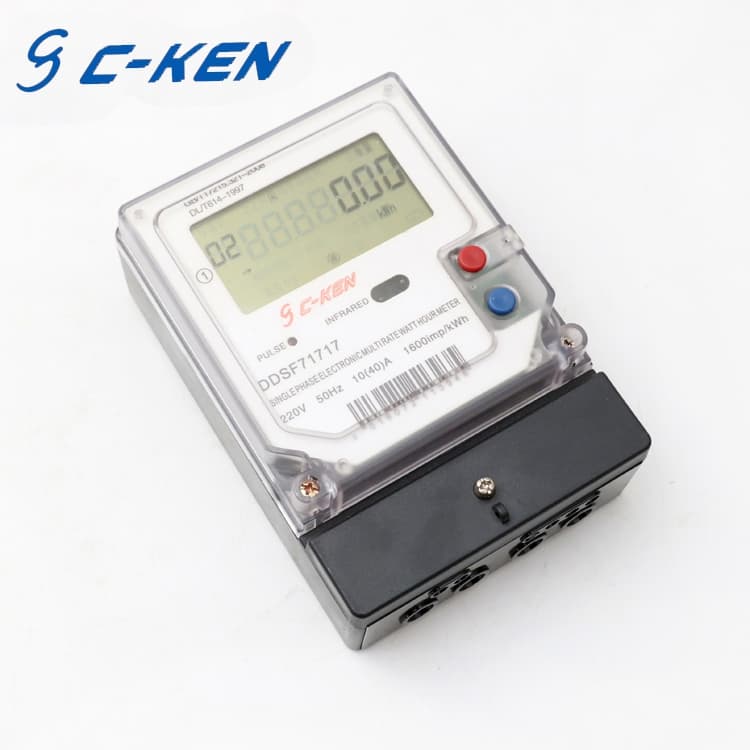 Ddsf7171 Multirate 220V Electronic Single Phase LCD Display Digital Electricity Meter