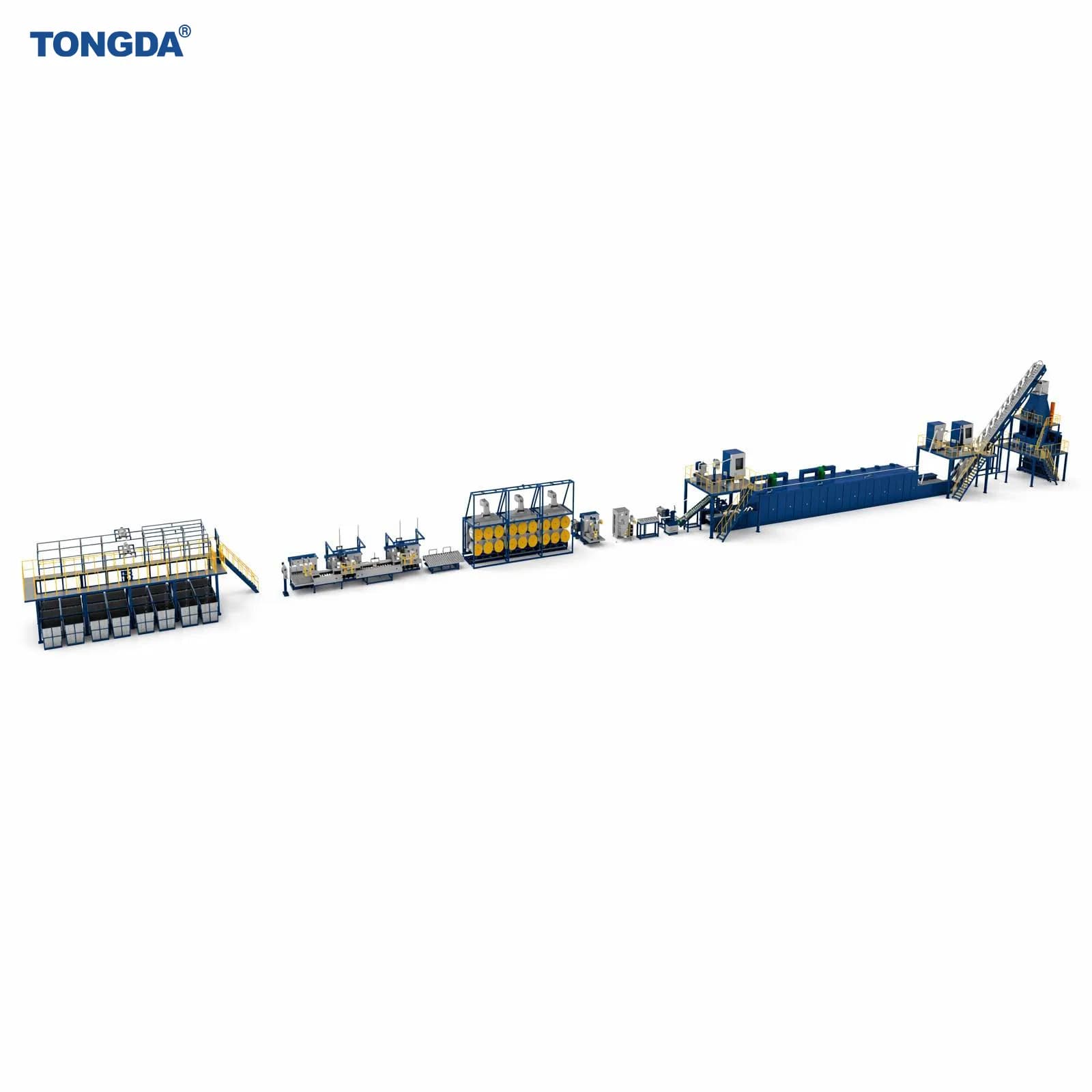 Tongda Td-PSF High Tenacity Low Elongation Pet PP Staple Fiber Production Line