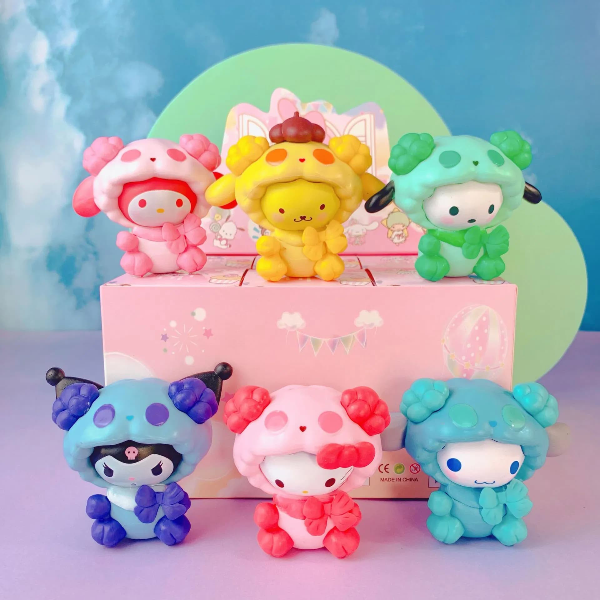 Sanrio Dream Series Meileti Kuromi Yugui Dog Handmade Desktop Ornament Doll