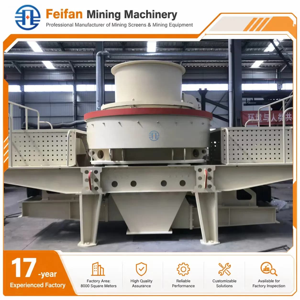 Feifan Durable Artificial Sand Maker for Granite Pebble Limestone