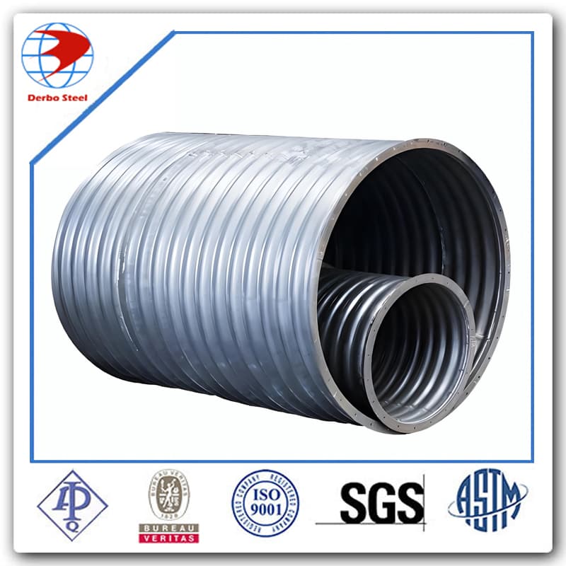 Hot Rolled Galvanized Round Oval Arched Corrugated Steel Pipe