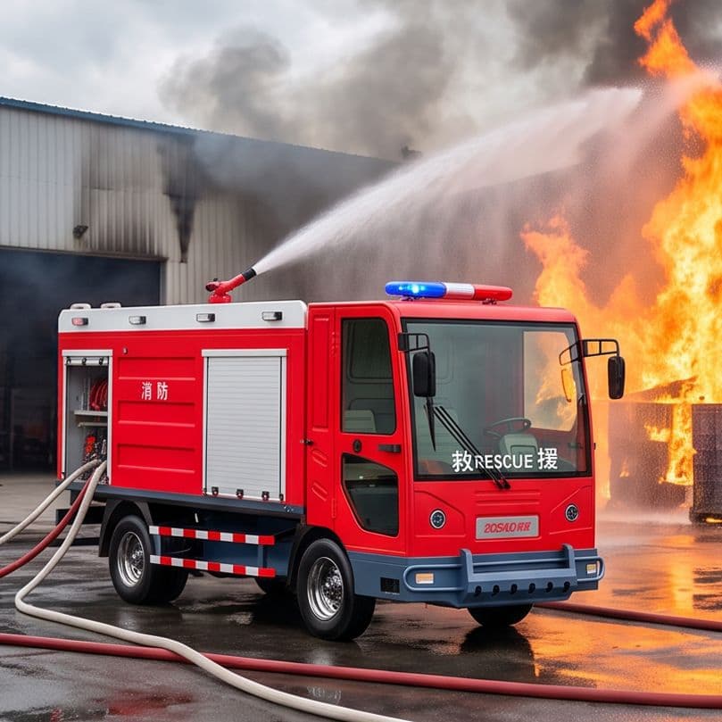Advanced Electric Fire Fighting Vehicle for Rapid Response