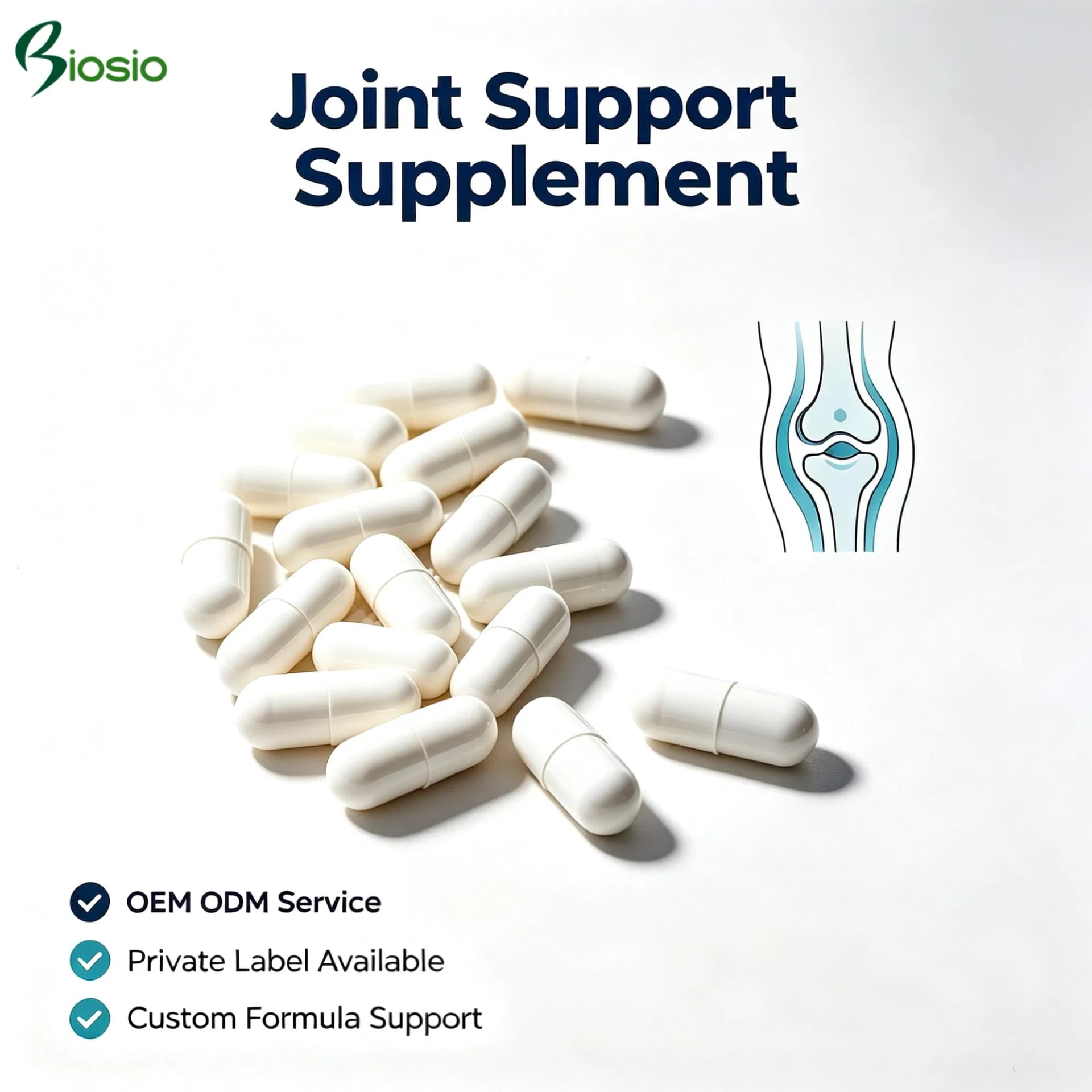OEM ODM Contract Manufacturer Health Food Joint Support Glucosamine Chondroitin Msm Capsule