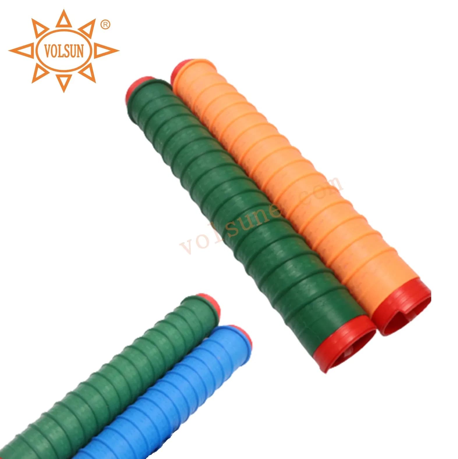 Green Blue Color Pattern Non Slip Textured Cold Shrink Tube