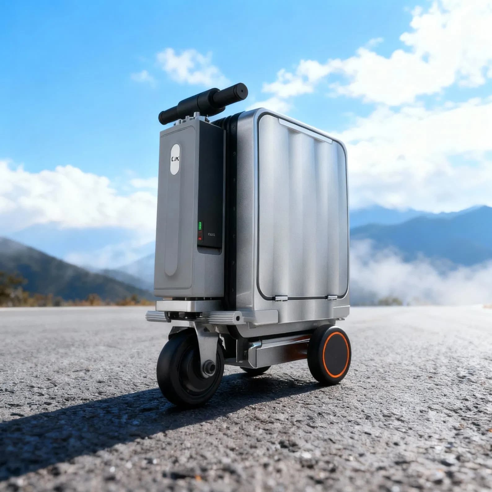 OEM/ODM 3-in-1 Valise Customizable Electric Scooter Luggage PC Shell 80mm Wheels Modern Design