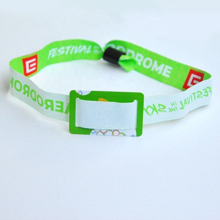 Wholesale PVC Customized Fabric Woven Hospital Event RFID Chip Wristband