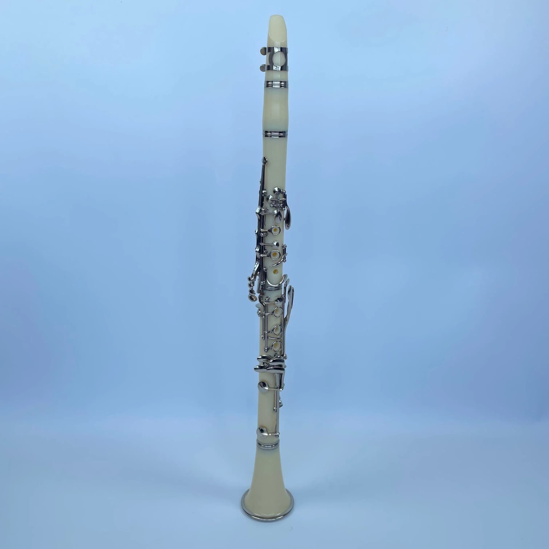 17 Keys Ivory White Color ABS Body Nickel Plated Keys Clarinet