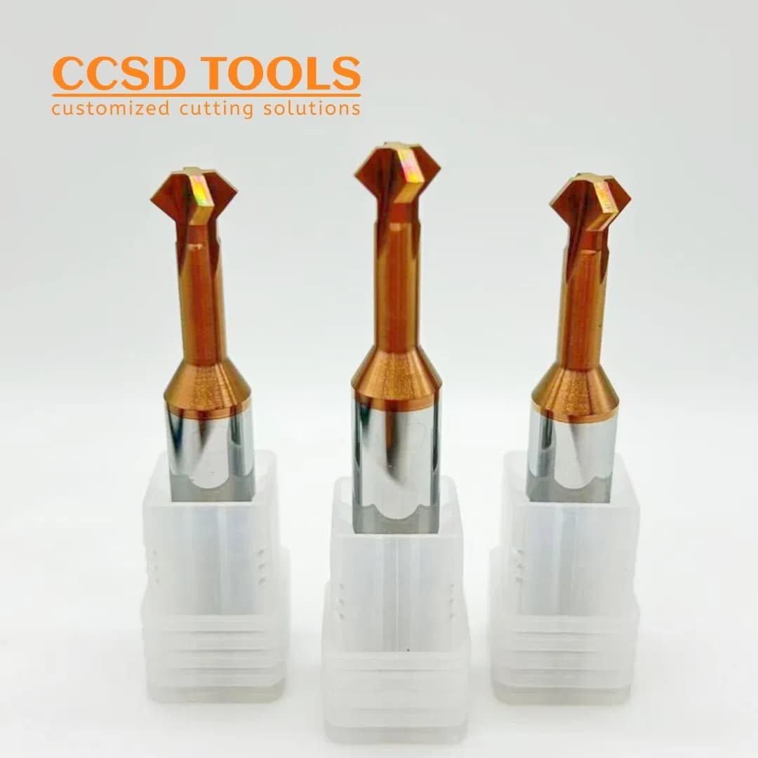 up and Down Chamfer Mill Tungsten Carbide V-Cuts Front and Back Chamfering