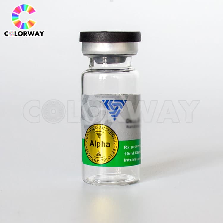 Flick off 10ml Glass Vials with Rubber Stopper