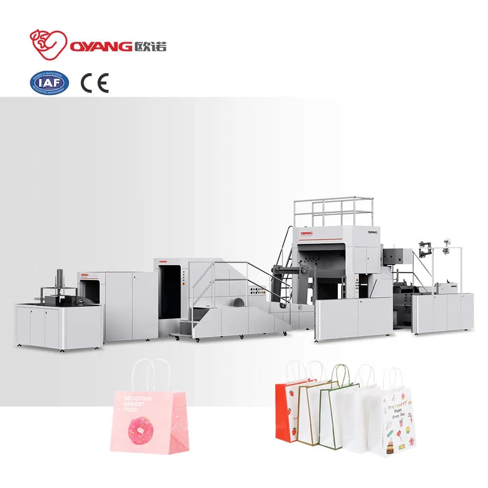 Shopping Machines Carry Kraft Forming Indian Bread Paper Bag Making Machine Factory