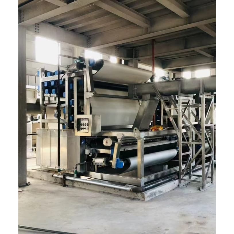New Design Premium Fast Cake Discharge Sludge Dewatering Machine Belt Filter Press for Primary