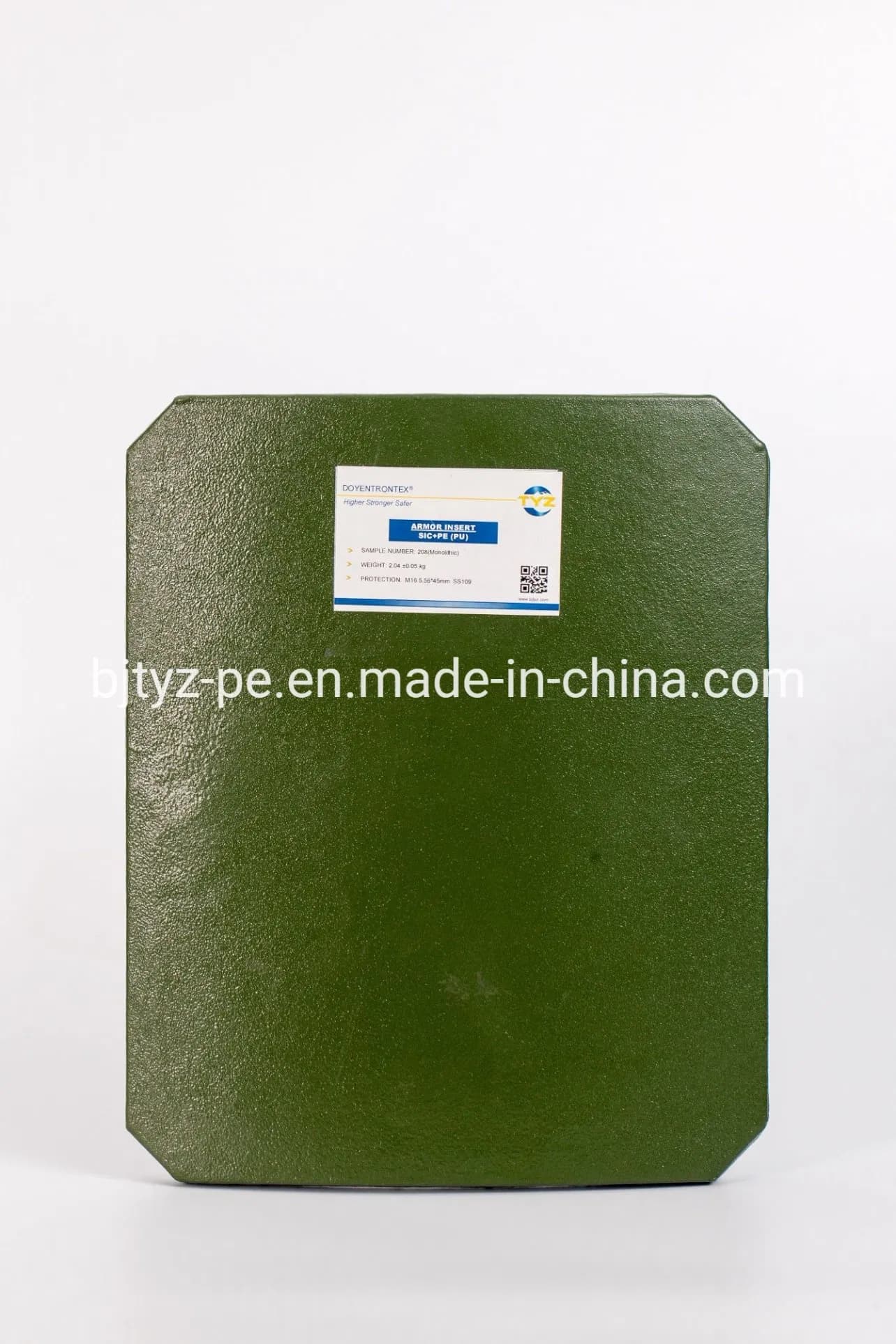 Nij Iiia PE Ceramic Bullet Resistant Body Protection Plate