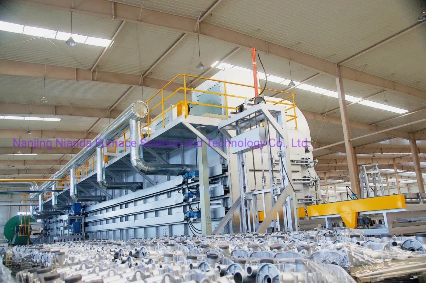 Nianda T7 Solution Quench Aging Continuous Heat Treatment Furnace for Aluminum Alloy