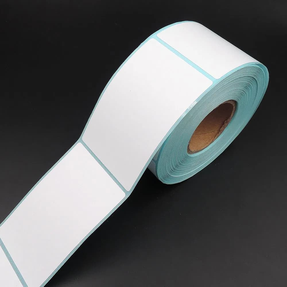 Thermal Transfer Blank Barcode Labels Art Paper Adhesive Printed Label Sticker Supply Southeat Asia Blank Label 100mm*100mm, 100mm*150mm