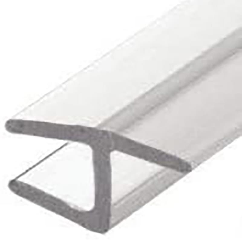 Polycarbonate "H" Jamb Shower Seal for 5/16" Glass