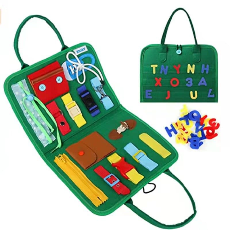 AiJH Children Activity Memory Loss Fidget Blanket Dementia Activities Seniors Adults and Patients Montessori Felt Busy Board Baby Toys