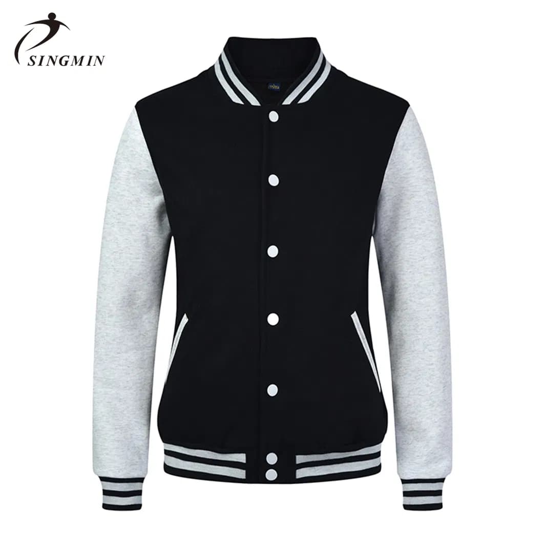 Low MOQ Custom Twill Letterman Baseball Jacket Plus Size Jackets
