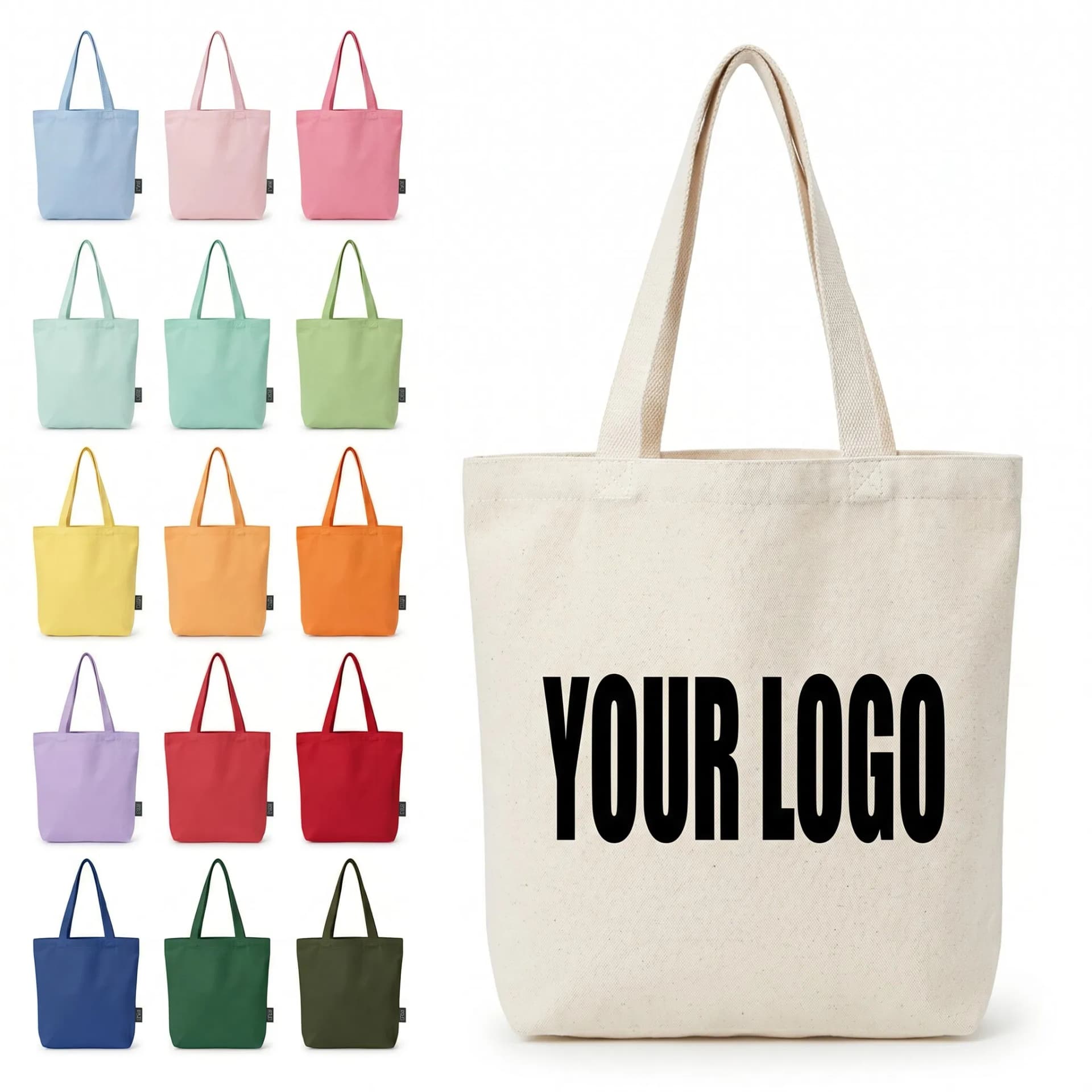 Custom Design Cotton Canvas for Advertising Shopping Bag