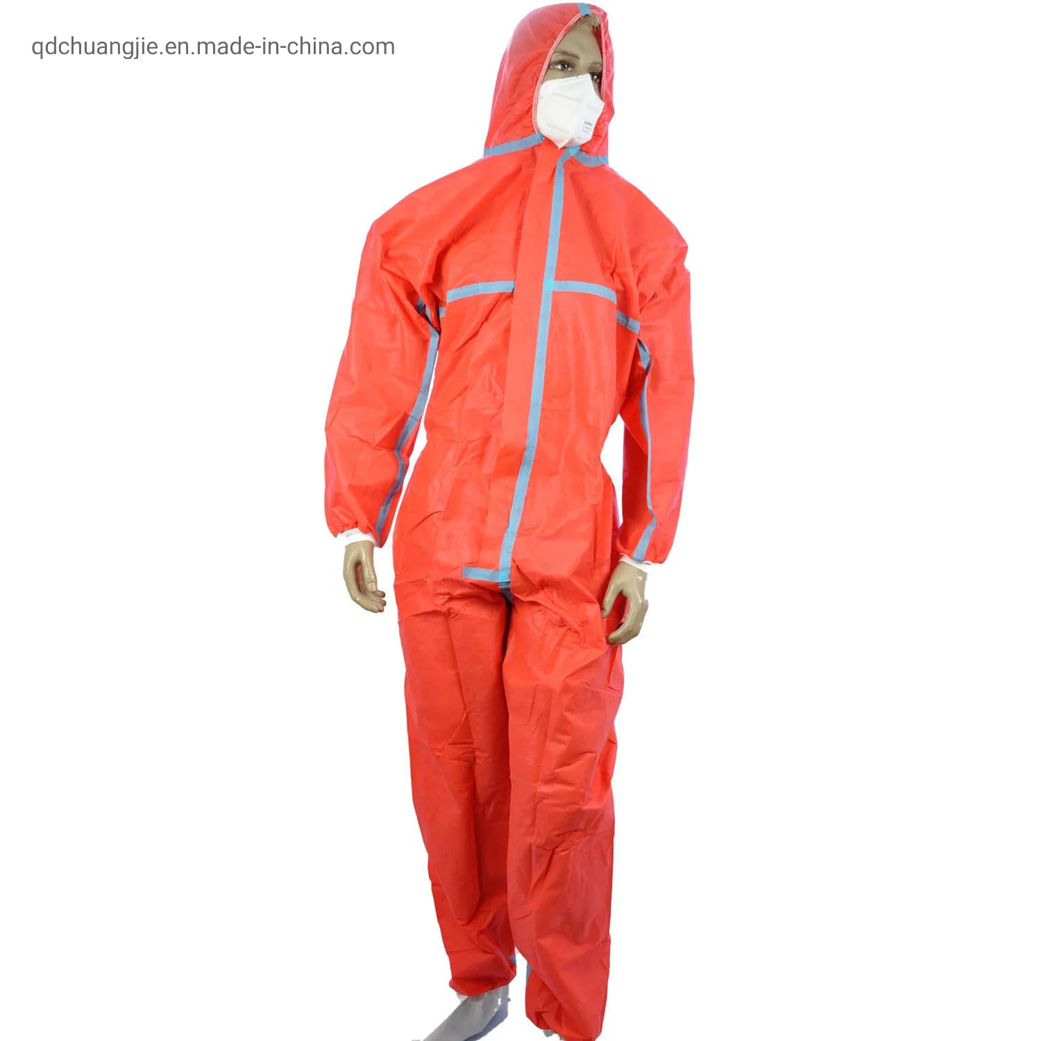 Disposable Microporous Type 5 6 Nonwoven SMS Safety Isolation Gown Protective Clothing Suit 45g-65GSM Coveralls