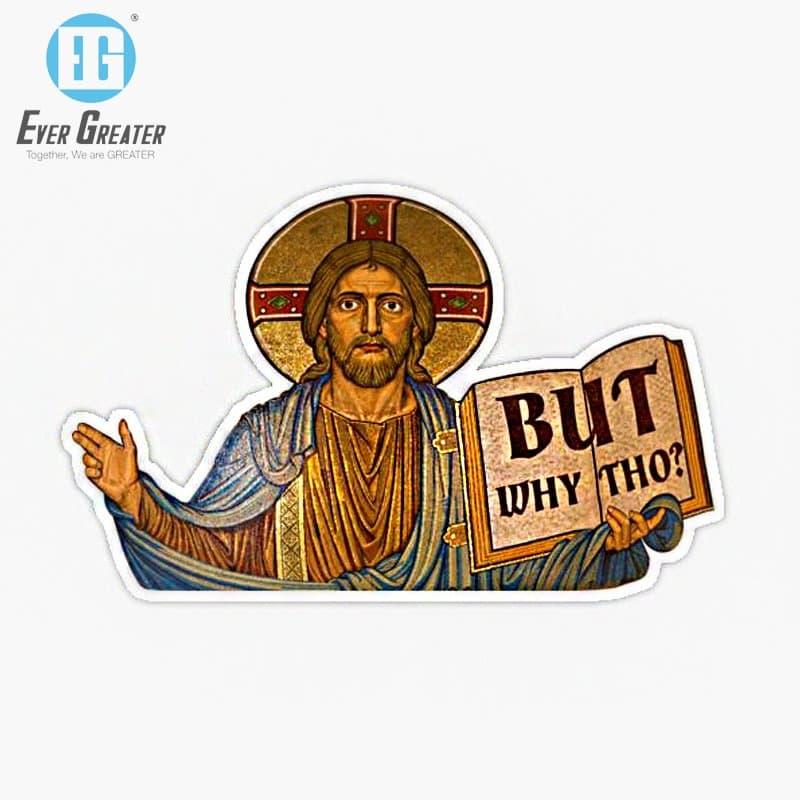 Wholesale Custom Logo Angel Cupid Jesus Ecclesia Christian Sticker in Hot Sales