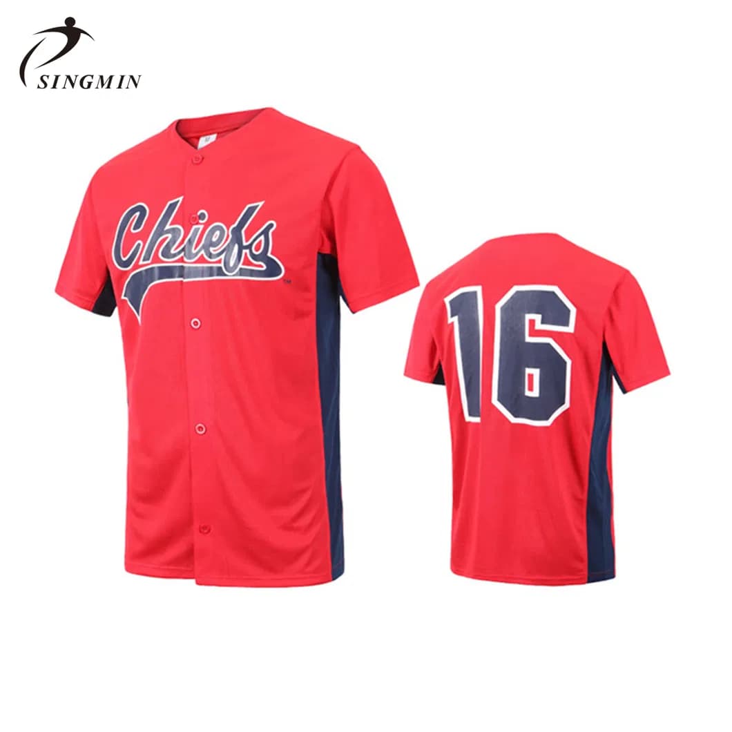 OEM Custom Sublimation Baseball Uniform Shirts Team Baseball Jersey
