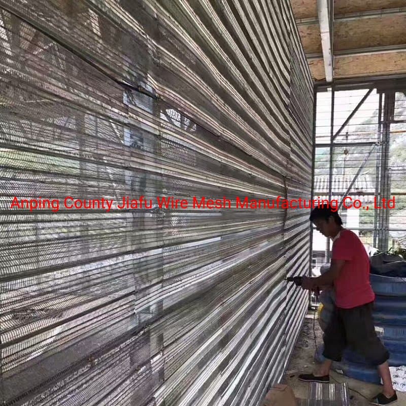 Expanded Metal Ribbed Lath Building Material 610mm Width Concrete Formwork