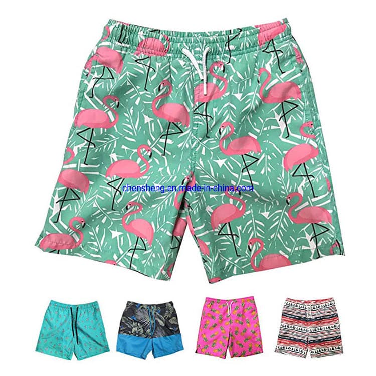 New Arrival Kids Cartoon Printed Swimsuit Little Baby Boy Swim Trunks