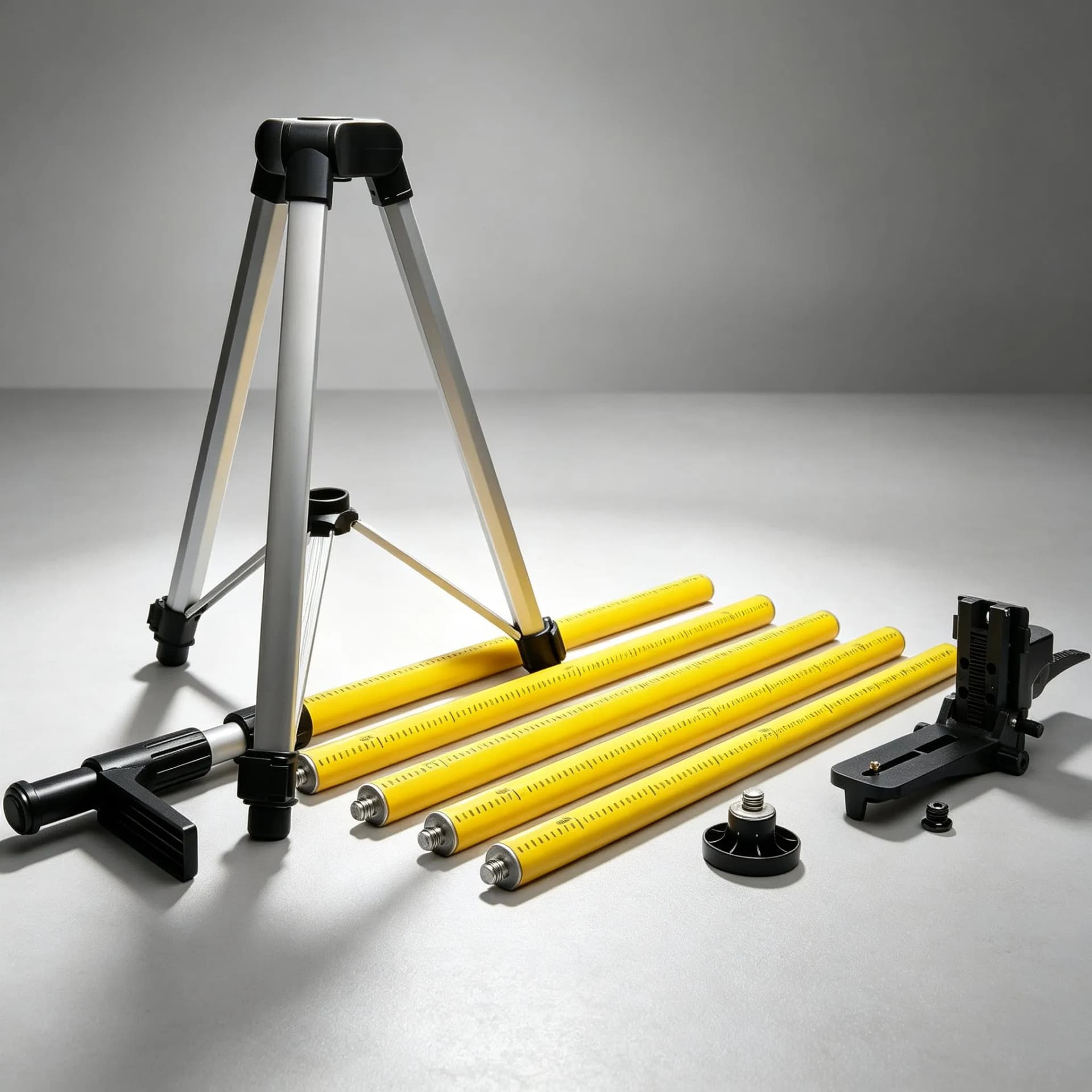 Professional Adjustable Commercial Heavy Duty Bracket Laser Level Pole Aluminum Tripod