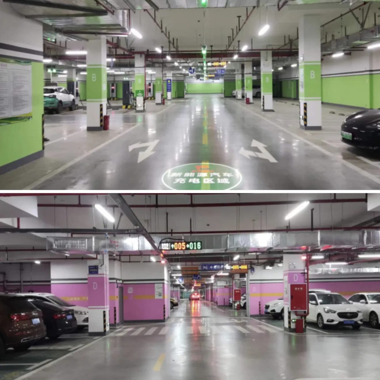 Intelligent Car Park Guidance System LED Indicator + Ultrasonic Probe + Zone Controller Accurate Vehicle Detection