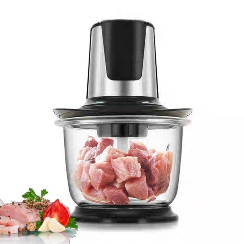 Hot Sale 40ow Meat Grinder & Veggie Chopper 7-Cup (1.5L) Glass Bow Kitchen Electric Food Processor Chopper