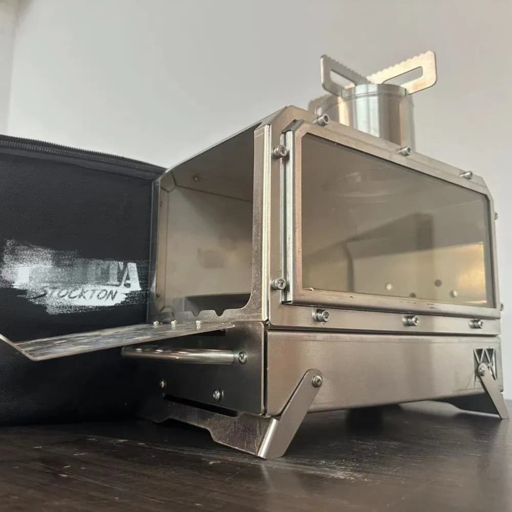 Stylish Portable Grill with Chimney and Premium Stainless Steel Build