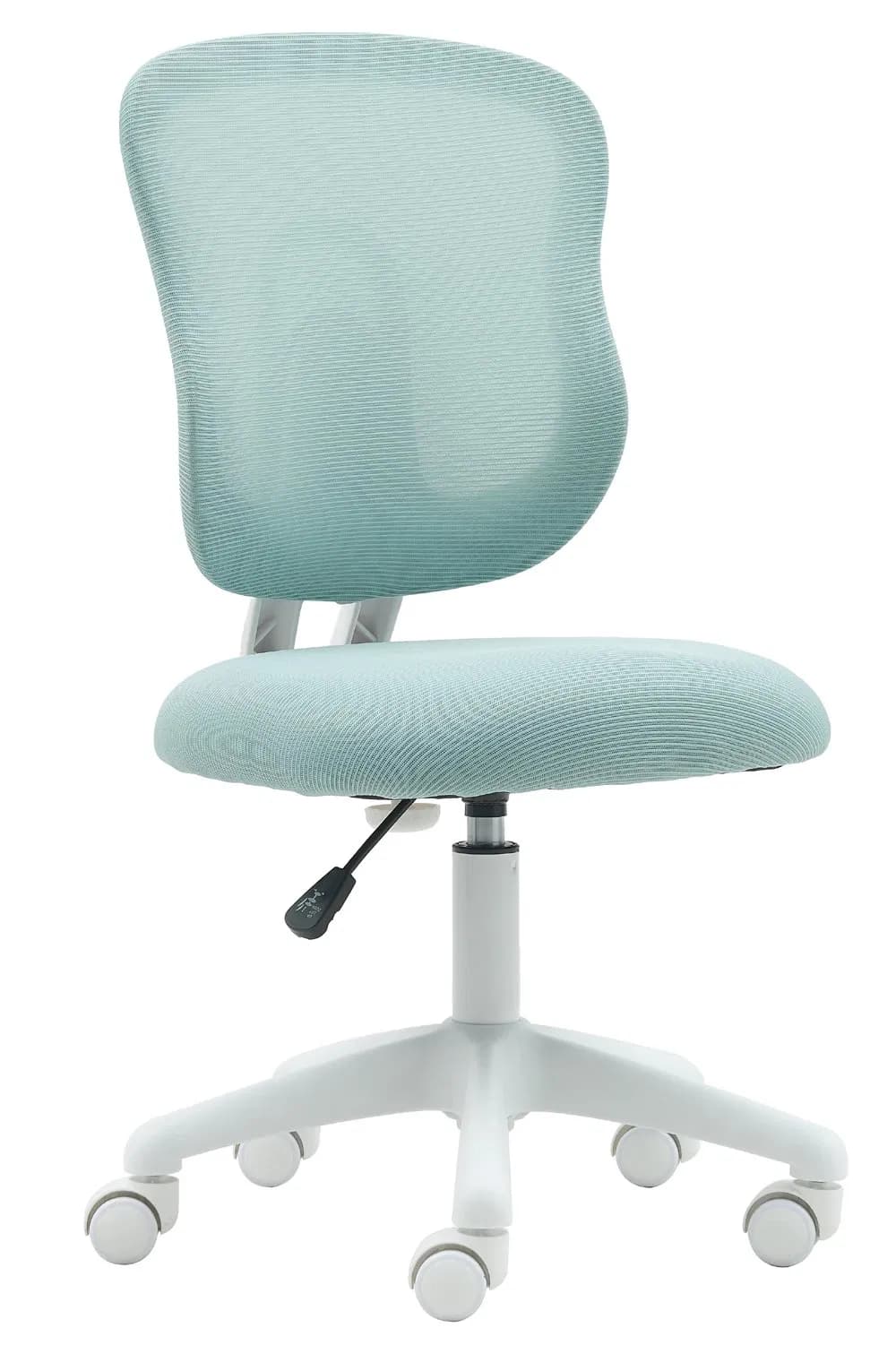Kids Desk Chair, Adjustable Children Study Chair, Swivel Armless Mesh Task Office Chair, Computer Desk Chair with Adjustable Height & Lumbar Support (blue)