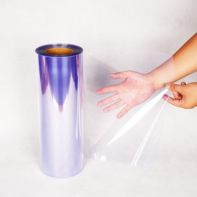 Hsqy 0.5mm Rigid PVC Plastic Film Roll for Folding Box