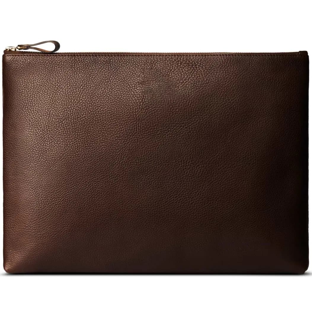 Custom Branded Mens Fashion Travel Leather Envelope Messenger Briefcase Business Laptop Bag