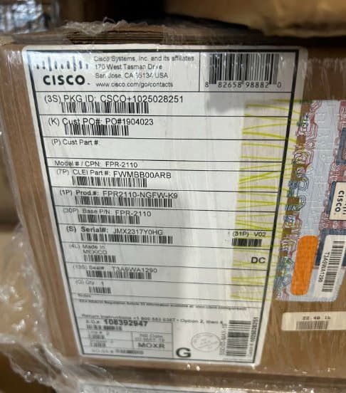 Fpr2110-Ngfw-K9 New Firepower 2110 Ngfw Appliance Network Firewall