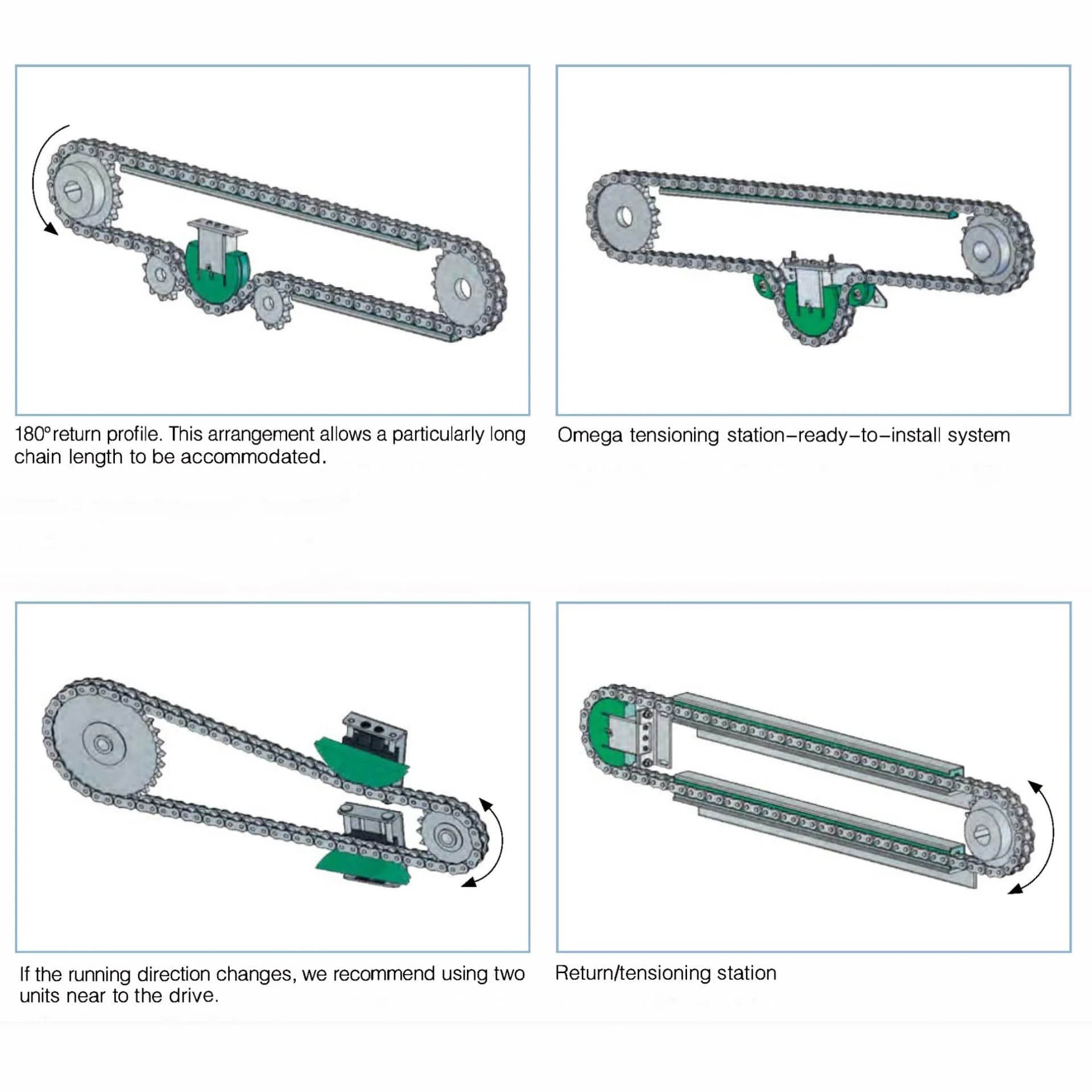 OEM Food Machinery Marine Roller Conveyor Steel Stainless Drive Tensioner Chain Stretcher