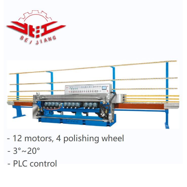 Glass Beveling Edging Corner Straight Line Glass Mirror Edge Polishing Machinery