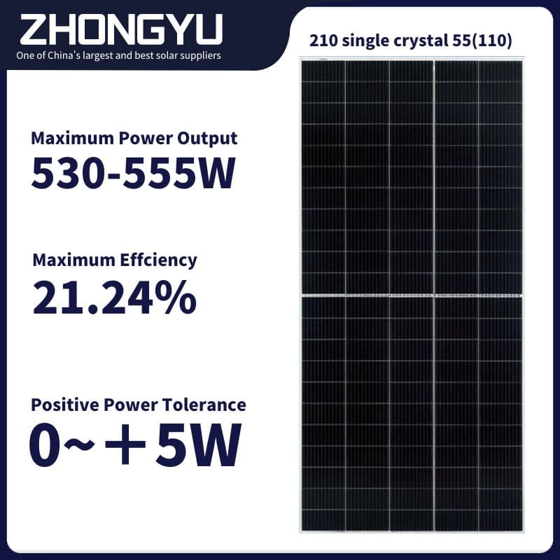 Hybrid Solar System Longi Single 550 Watt Solar Panel 540W 545W 555W Bifacial Perc Mono BIPV Solar Panel