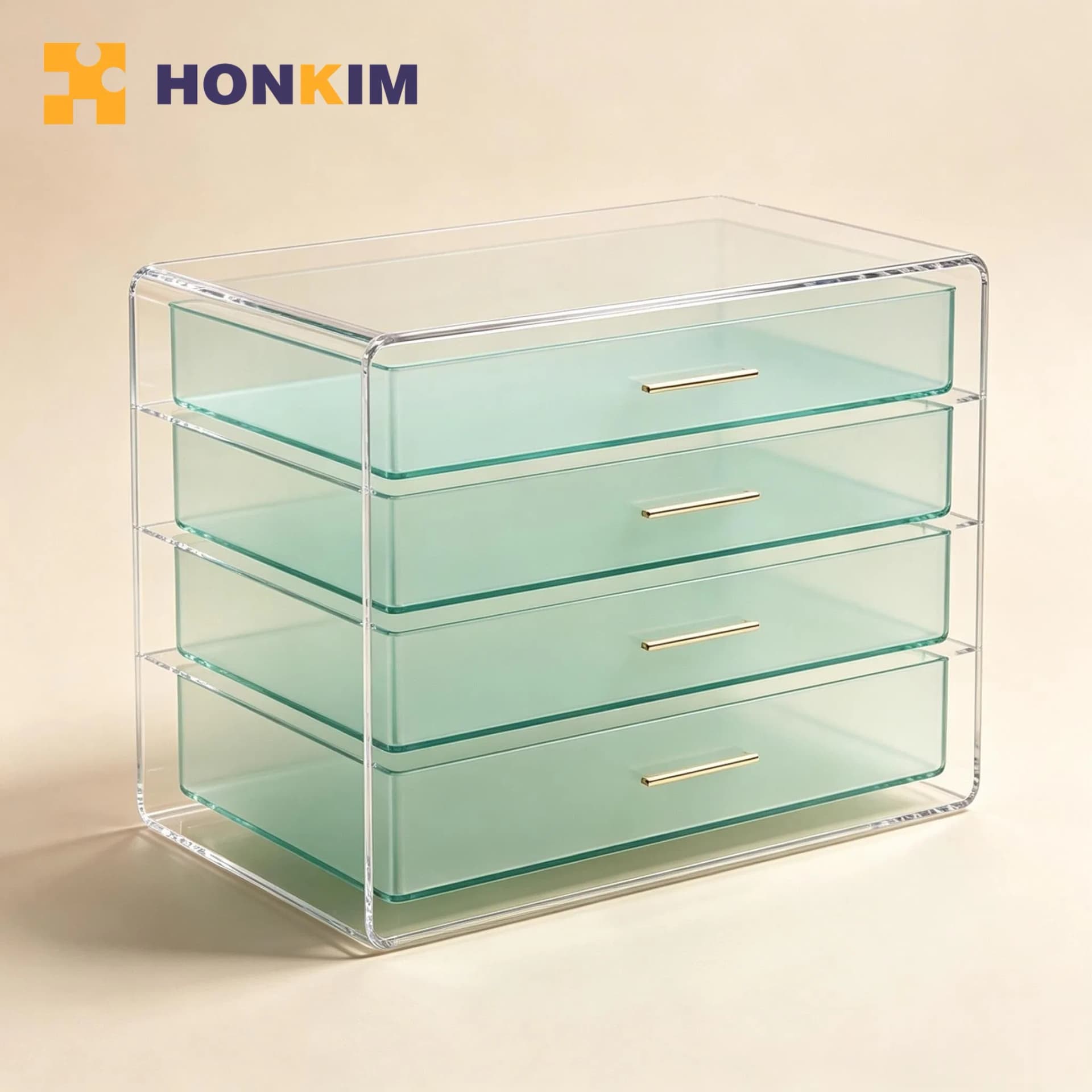 Detachable Divider Acrylic Cosmetic Storage Drawer