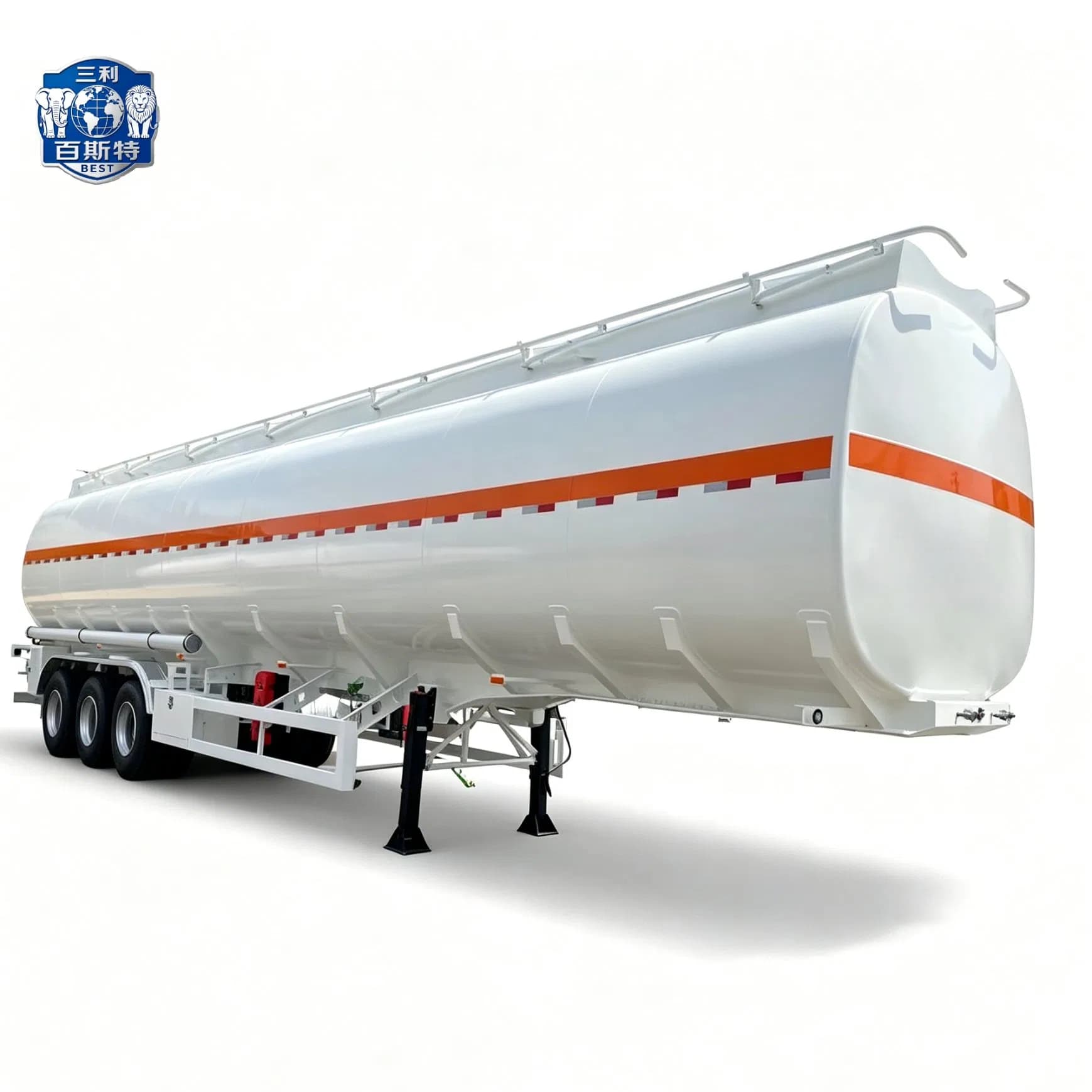 High Safety Oil Tank Semi Trailer with Leak Proof Device for Liquid Fuel Haulage, Customizable Axle Quantity