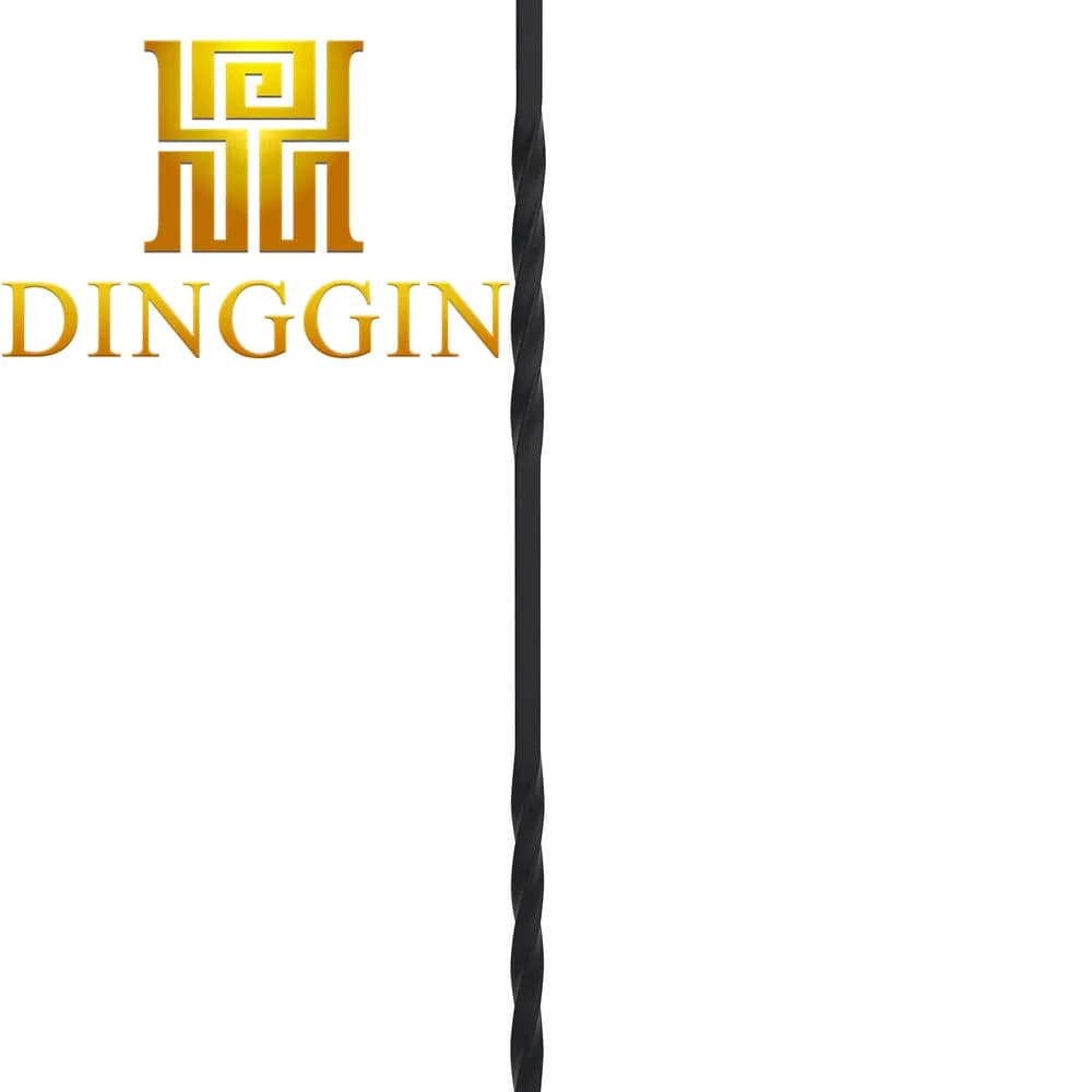 Double Twist Hollow Wrought Iron Baluster for Home Stair