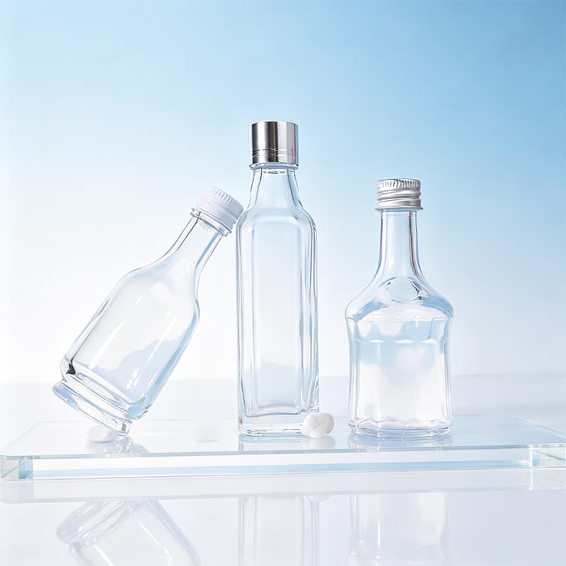 Free Sample Mini 50ml Glass Empty Bottles Liquor Wine Spirits Glass Bottle
