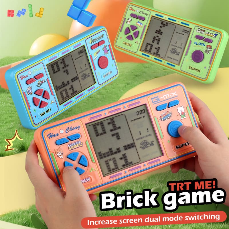 Handheld Game Toy Console Bricks Game Machine for Kids